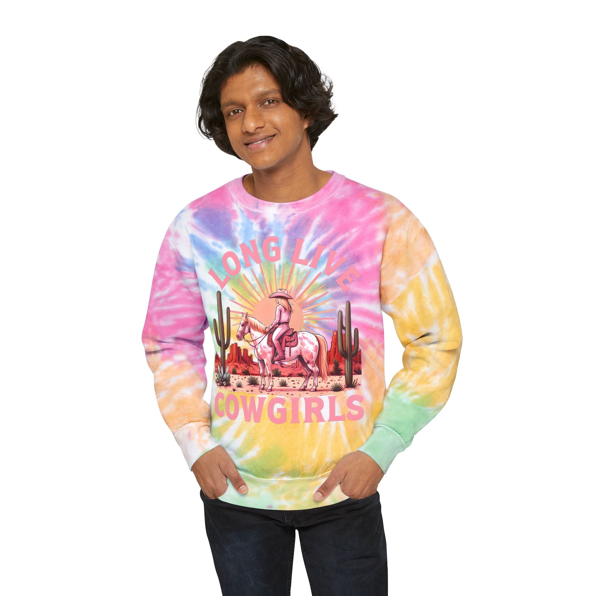 Western Tie-Dye Sweatshirt