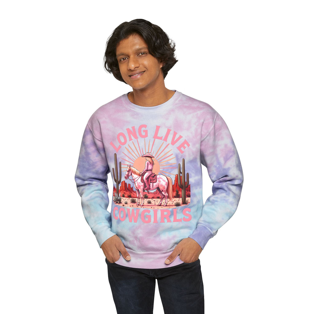 Western Tie-Dye Sweatshirt
