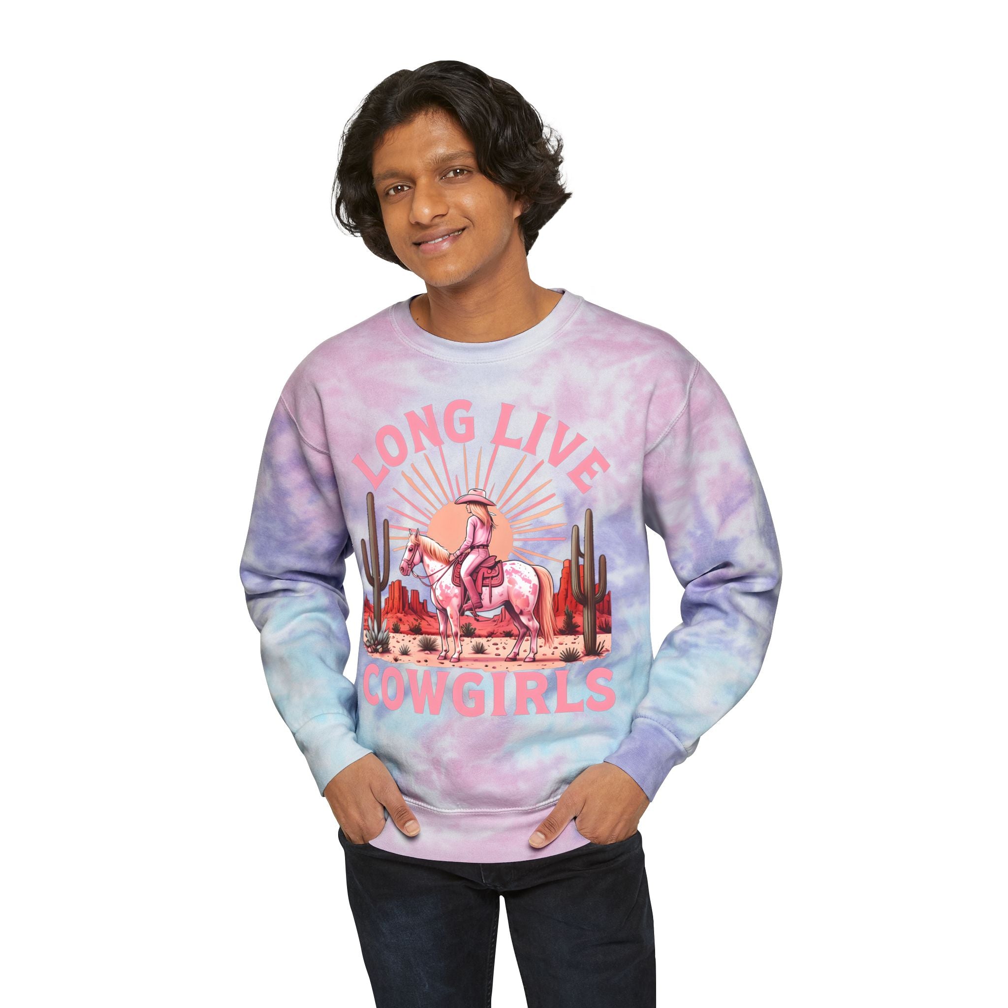 Western Tie-Dye Sweatshirt